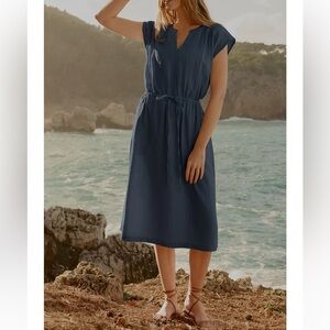 PACT Organic Cotton French Navy Coastal Double Gauze